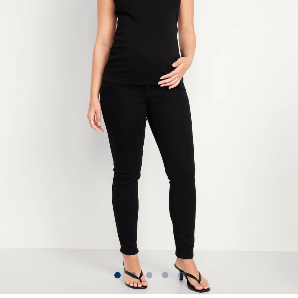 Black Maternity Skinny Jeans